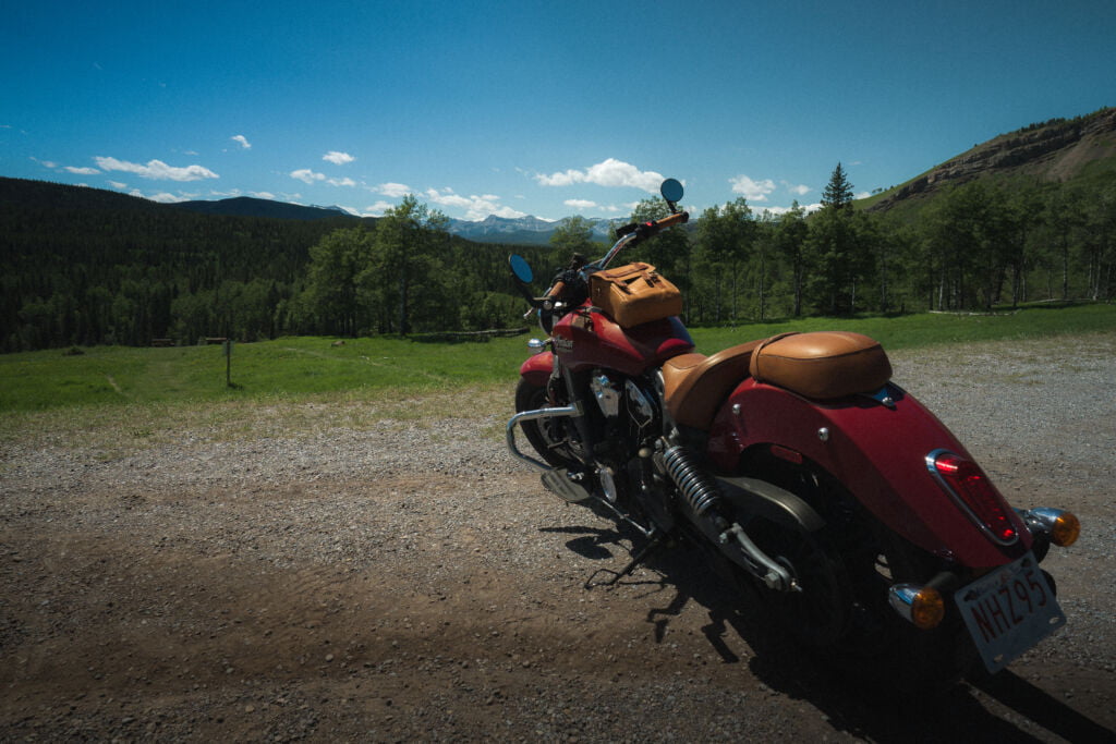 Motorcycle Trip – Sheep River Falls, Kananaskis Provincial Park, Canada